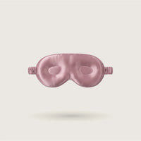 3D-konturierte LashProtect Seiden-Schlafmaske zum Schutz der Wimpern, Farbe: Altrosa, 100 % Maulbeerseide, 23 Momme – SilkWide