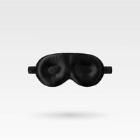 Premium LashProtect Silk Sleep Mask - Midnight Black