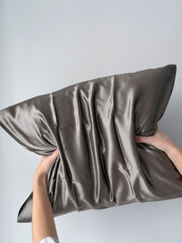 23 Momme Envelope Silk Pillowcase - Ash Gray