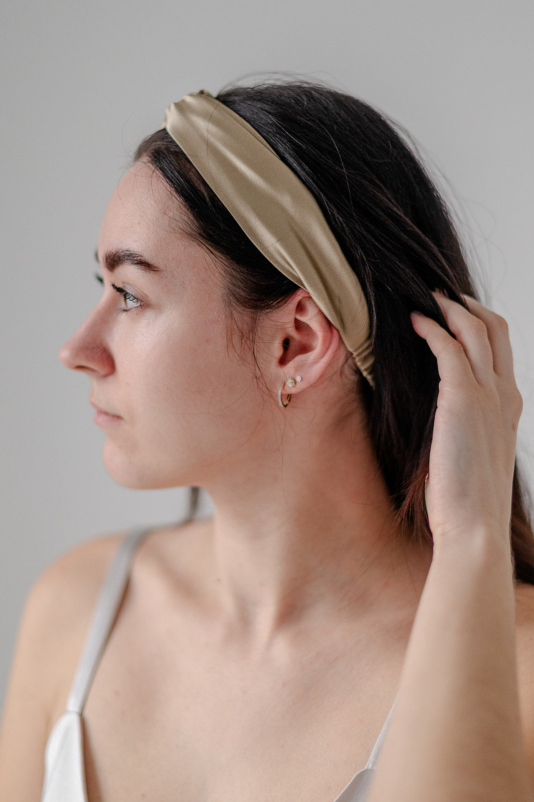 Pure Mulberry Silk Headband - Desert Dune Color