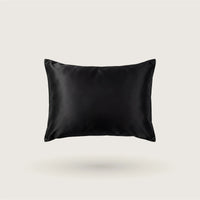 Midnight Black silk pillowcase with envelope closure, 100% mulberry silk, 23 momme, 6A grade, OEKO-TEX certified – SilkWide