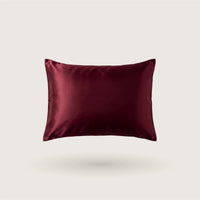 Bordeaux silk pillowcase with envelope closure, 100% mulberry silk, 23 momme, 6A grade, OEKO-TEX certified – SilkWide
