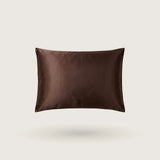 Choco Brown silk pillowcase with envelope closure, 100% mulberry silk, 23 momme, 6A grade, OEKO-TEX certified – SilkWide