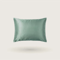 Coral Green silk pillowcase with envelope closure, 100% mulberry silk, 23 momme, 6A grade, OEKO-TEX certified – SilkWide