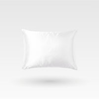 Funda de almohada de seda - Blanco
