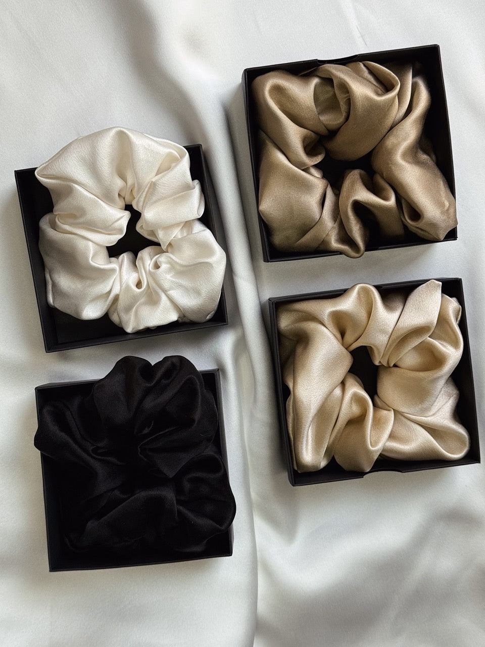 Large Pure Silk Scrunchie for Luxe Styling