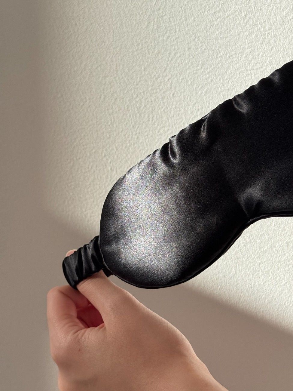 silkwide black silk sleep mask