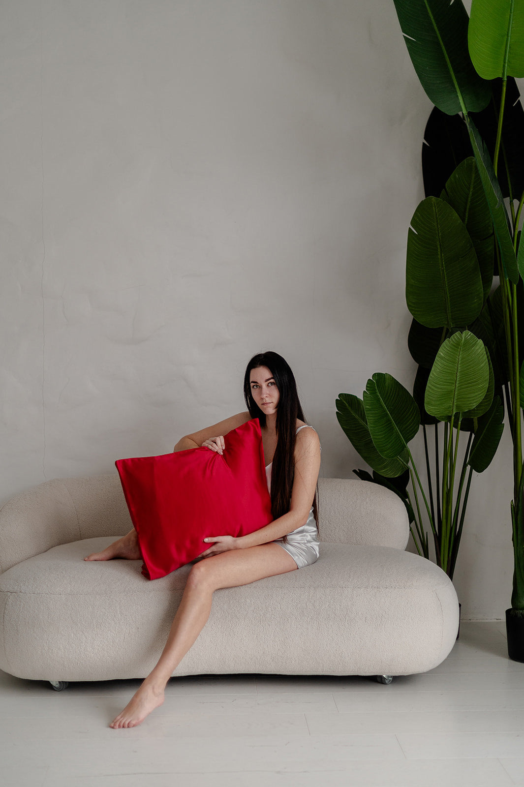 25 Momme Envelope Silk Pillowcase - Wine Red
