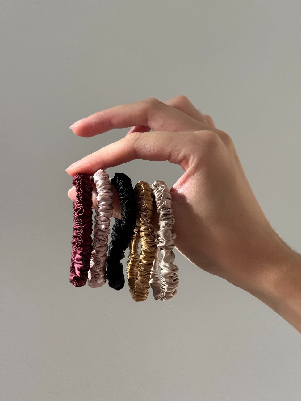 premium silk hair ties small size