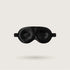3D contoured LashProtect silk sleep mask in Midnight Black, protects eyelashes, 100% mulberry silk, 23 momme – SilkWide