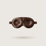 3D contoured LashProtect silk sleep mask in Choco Brown, protects eyelashes, 100% mulberry silk, 23 momme – SilkWide