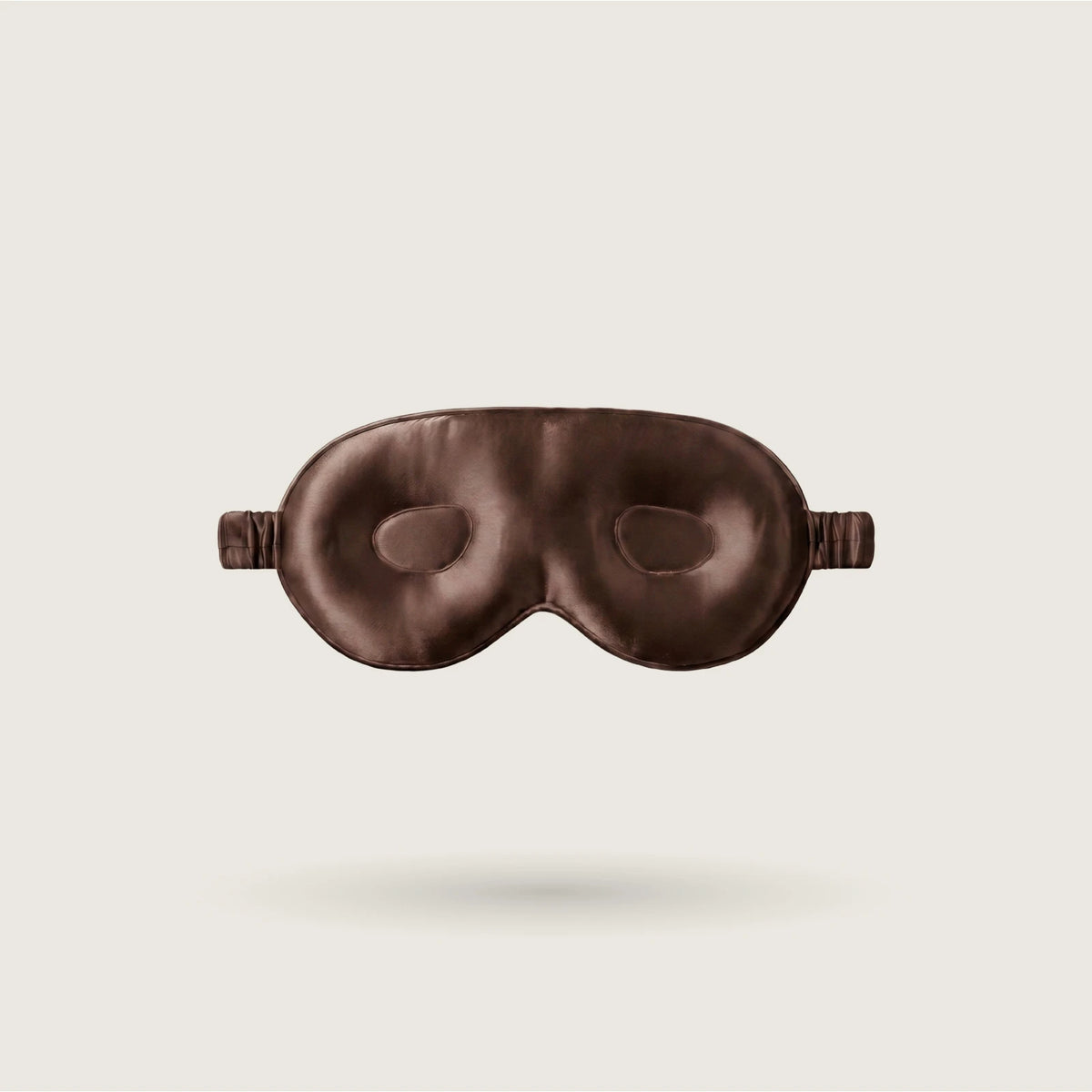 3D contoured LashProtect silk sleep mask in Choco Brown, protects eyelashes, 100% mulberry silk, 23 momme – SilkWide