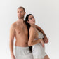 Men's Mulberry Silk Shorts - Stardust Silver