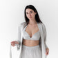 100% Natural Silk Shorts - Stardust Silver