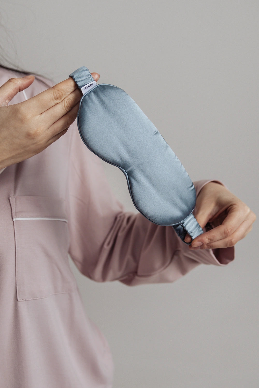 Premium Silk Sleep Mask - Sky Blue