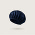 Classic double-layer silk bonnet in Deep Navy for sleeping, 100% mulberry silk, 23 momme, OEKO-TEX certified – SilkWide
