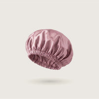 Classic double-layer silk bonnet in Pale Mauve for sleeping, 100% mulberry silk, 23 momme, OEKO-TEX certified – SilkWide