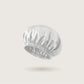 Bonnet de nuit classique en soie double couche, coloris: Argent, 100 % soie de mûrier, 23 momme, certification OEKO-TEX – SilkWide