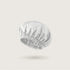 Bonnet de nuit classique en soie double couche, coloris: Argent, 100 % soie de mûrier, 23 momme, certification OEKO-TEX – SilkWide