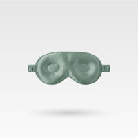 Antifaz de seda para dormir que protege las pestañas - Verde coral