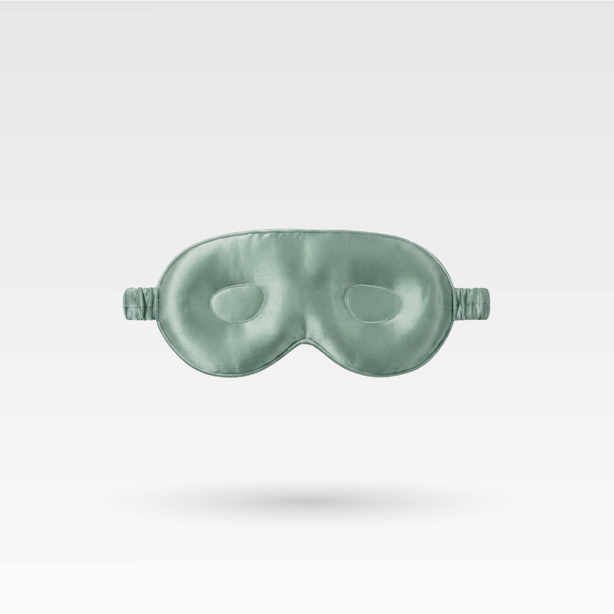 Шелковая ночная маска для защиты ресниц - Kораллово-зеленый