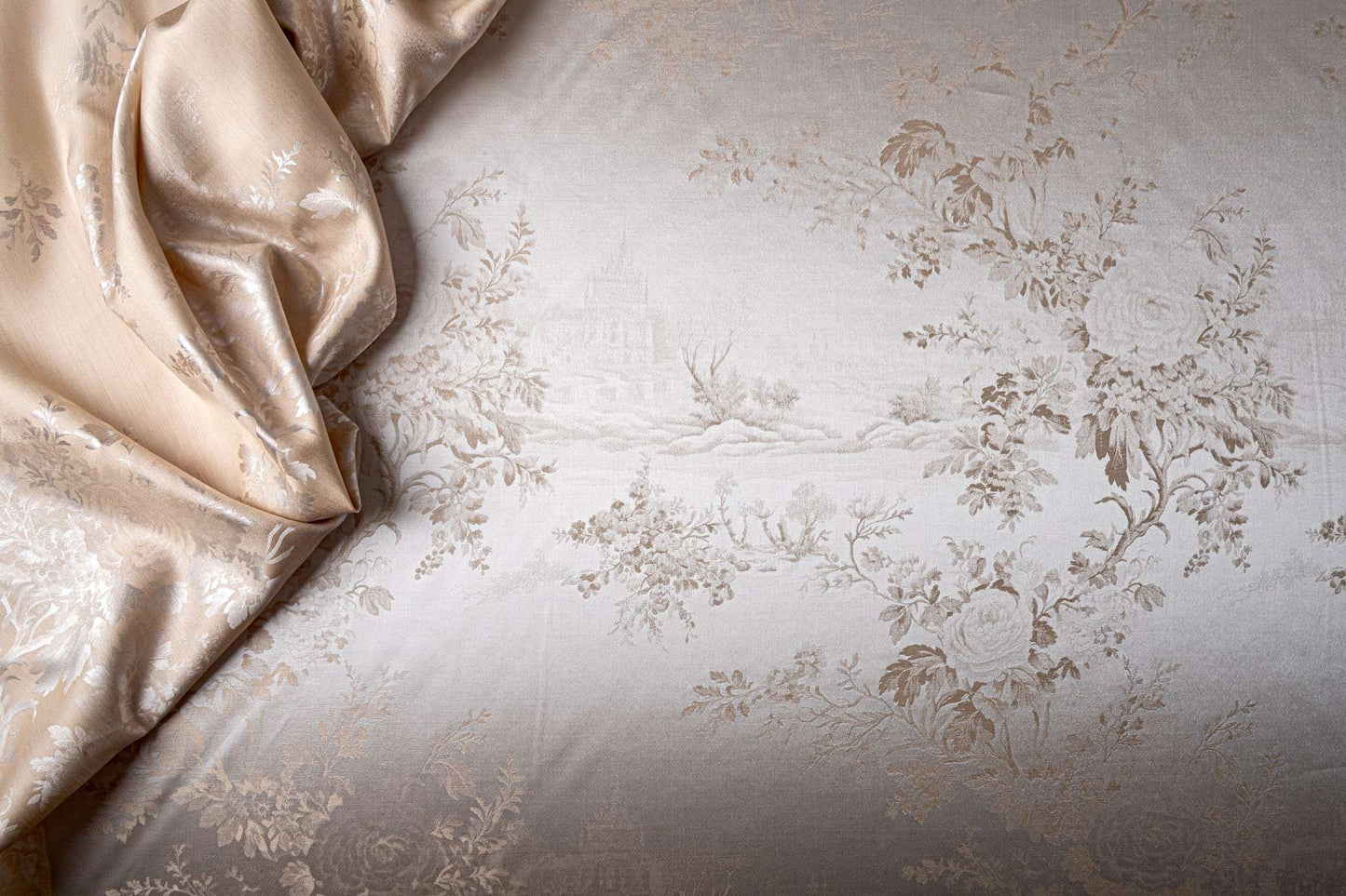 Juego de cama de lujo de seda jacquard - Hazel Tussah