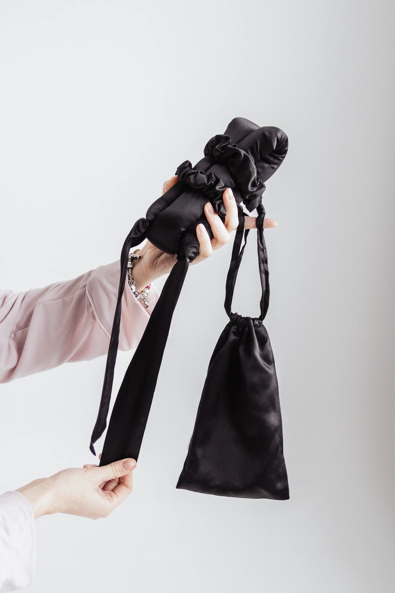 Rizador de pelo sin calor de seda - Negro