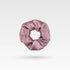 large size silk scrunchie hair tie from 100% natural mulberry silk in pale mauve color