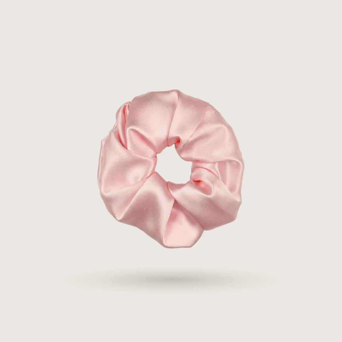 Large Soft Pink silk scrunchie, 6 cm wide, made of 100% mulberry silk, 23 momme, OEKO-TEX certified – SilkWide