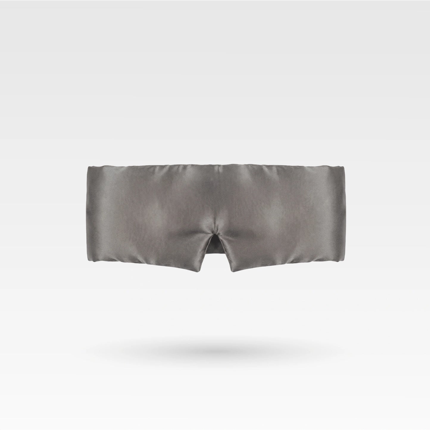 premium quality large adjustable mulberry silk sleep mask in ash gray color