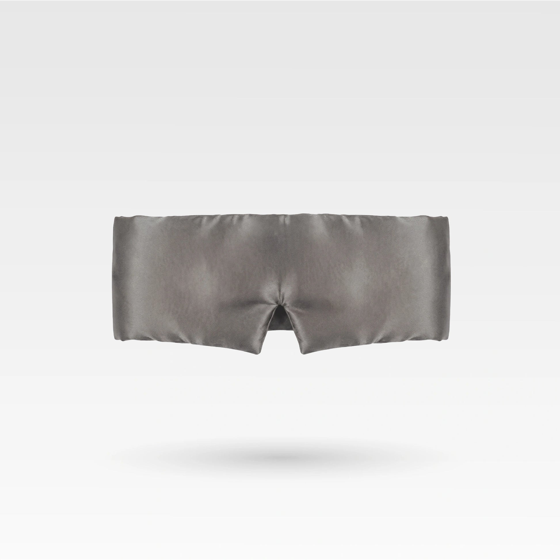 premium quality large adjustable mulberry silk sleep mask in ash gray color