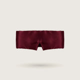 Large Bordeaux silk sleep mask with adjustable strap, 100% mulberry silk, 23 momme, OEKO-TEX certified – SilkWide