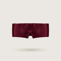 Large Bordeaux silk sleep mask with adjustable strap, 100% mulberry silk, 23 momme, OEKO-TEX certified – SilkWide