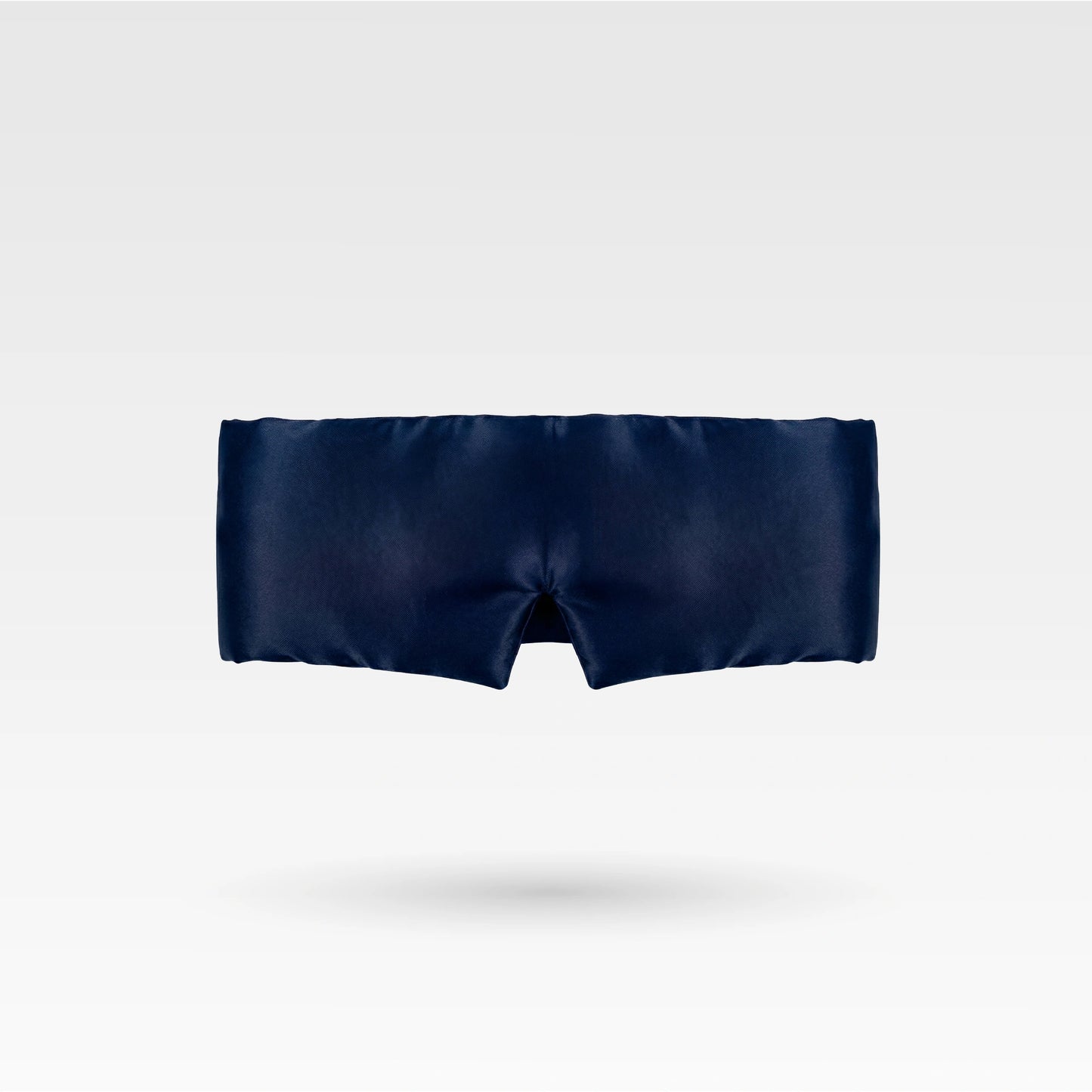 premium quality large adjustable mulberry silk sleep mask in deep navy color