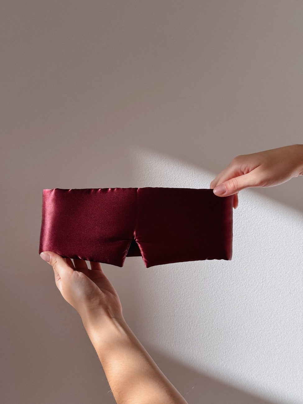 Premium Large Silk Sleep Mask - Bordeaux