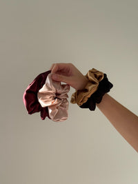 large mulberry silk scrunchies from silkwide