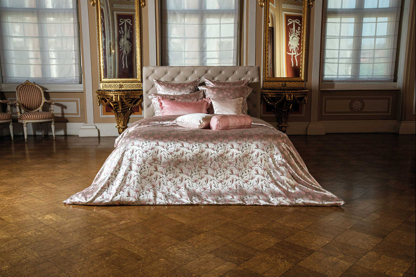 Jacquard Silk Duvet Cover Set - Magnolia