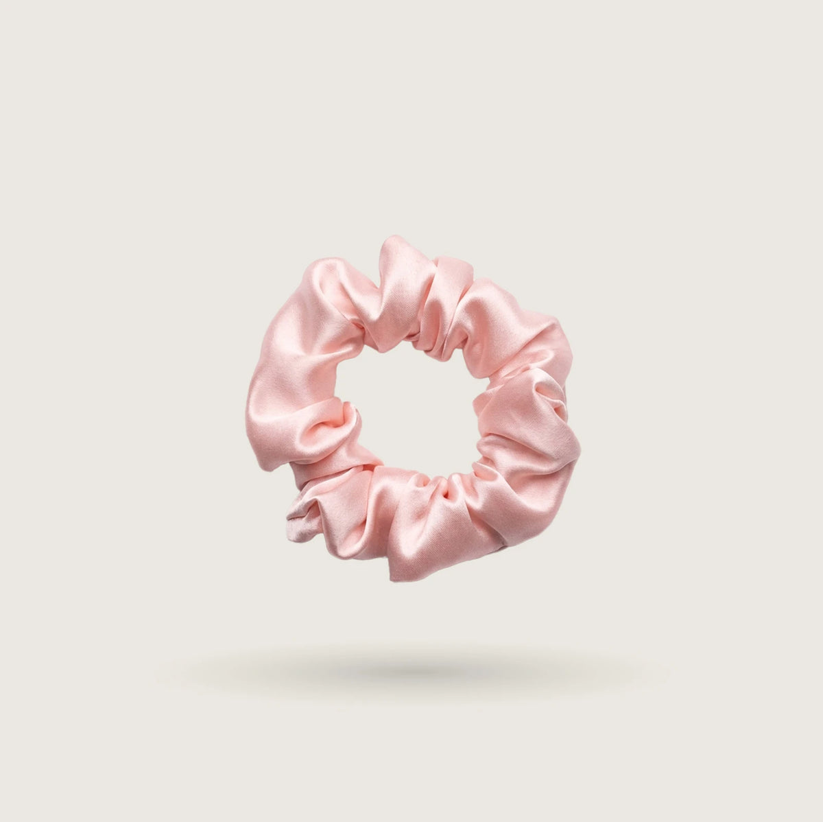 Medium Soft Pink silk scrunchie, 3 cm wide, 100% mulberry silk, 23 momme, OEKO-TEX certified, for all hair types – SilkWide
