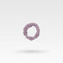 micro sized silk scrunchie for kids hair in lotus pink color