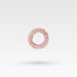 micro sized silk scrunchie for kids hair in pink color