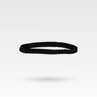 Minimal Natural Silk Headband - Midnight Black