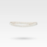Minimal Natural Silk Headband - Moon Pearl