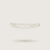 Minimal thin elastic silk headband in Moon Pearl, 100% mulberry silk, 23 momme, OEKO-TEX certified – SilkWide