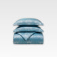 Jacquard Silk Duvet Cover Set - Orient Blue