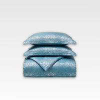 Juego de cama de lujo de seda jacquard - Orient Blue