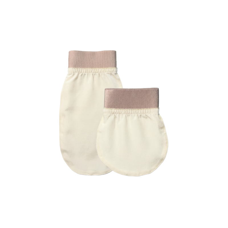 silk exfoliating gloves for body and face peeling