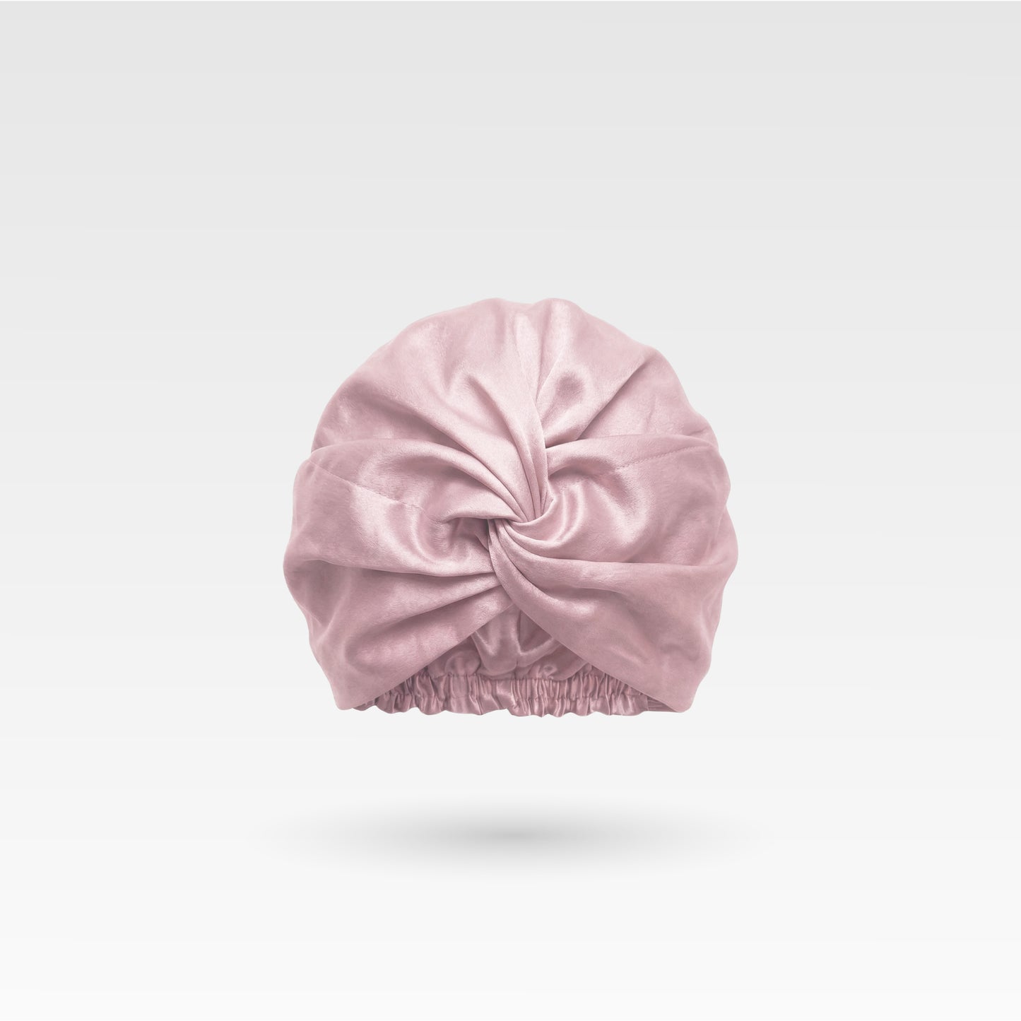 Gorro de seda para dormir premium - Rosa empolvado