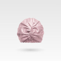 Gorro de seda para dormir premium - Rosa empolvado