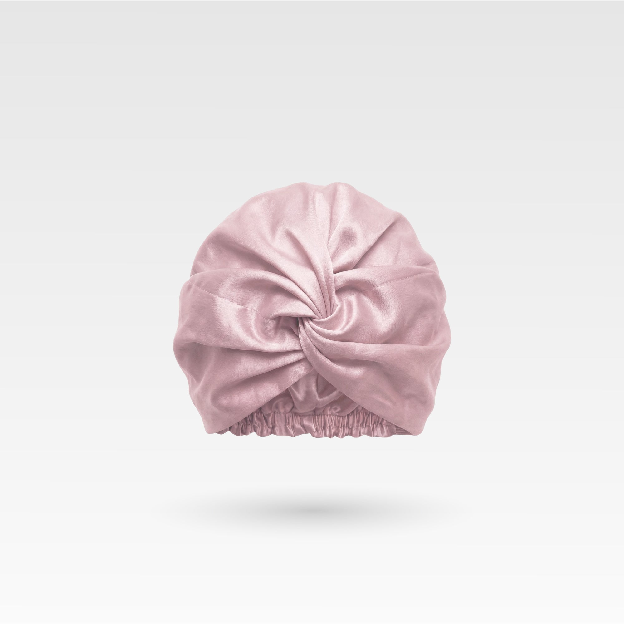 Gorro de seda para dormir premium - Rosa empolvado