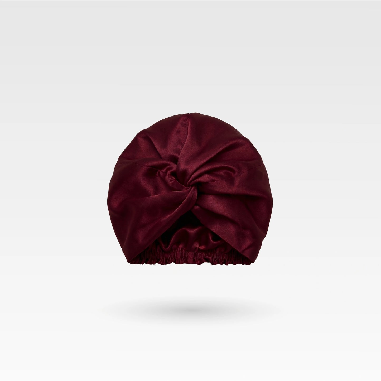 Шелковая шапочка для сна - Бордо